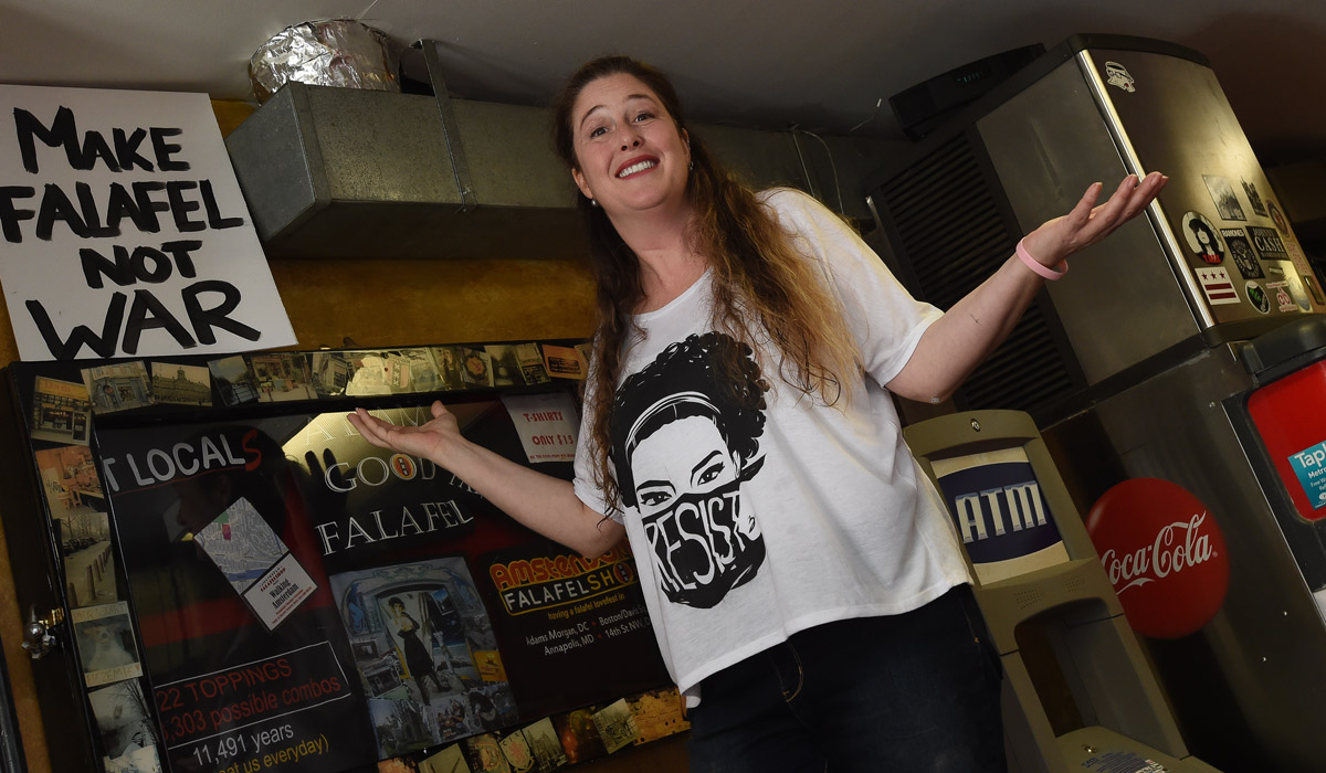 Alumna who runs falafel shop in DC