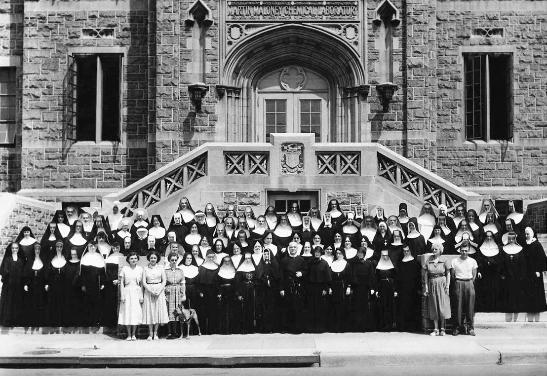 Brown was the only male to study at Catholic University’s Visually Handicapped Institute (circa 1955).