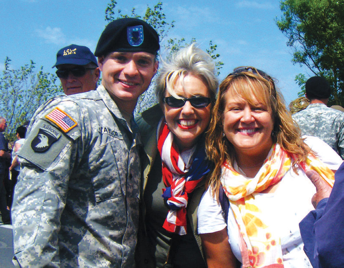 American solider and his mother and her friend