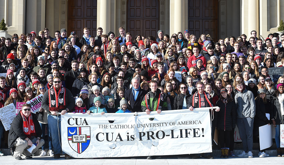 Catholic University March for Life students