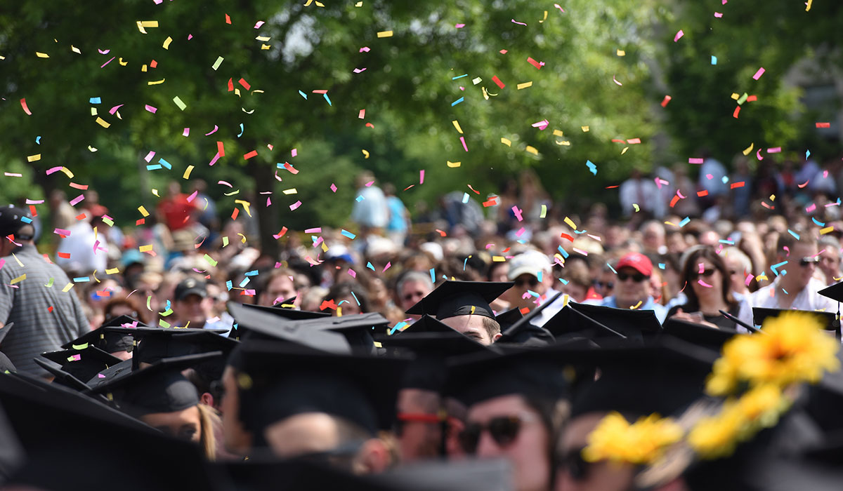 Confetti at Commencement