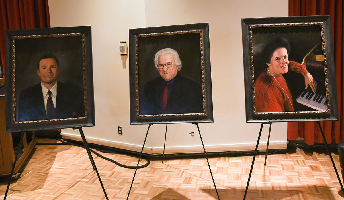 Three of the portraits