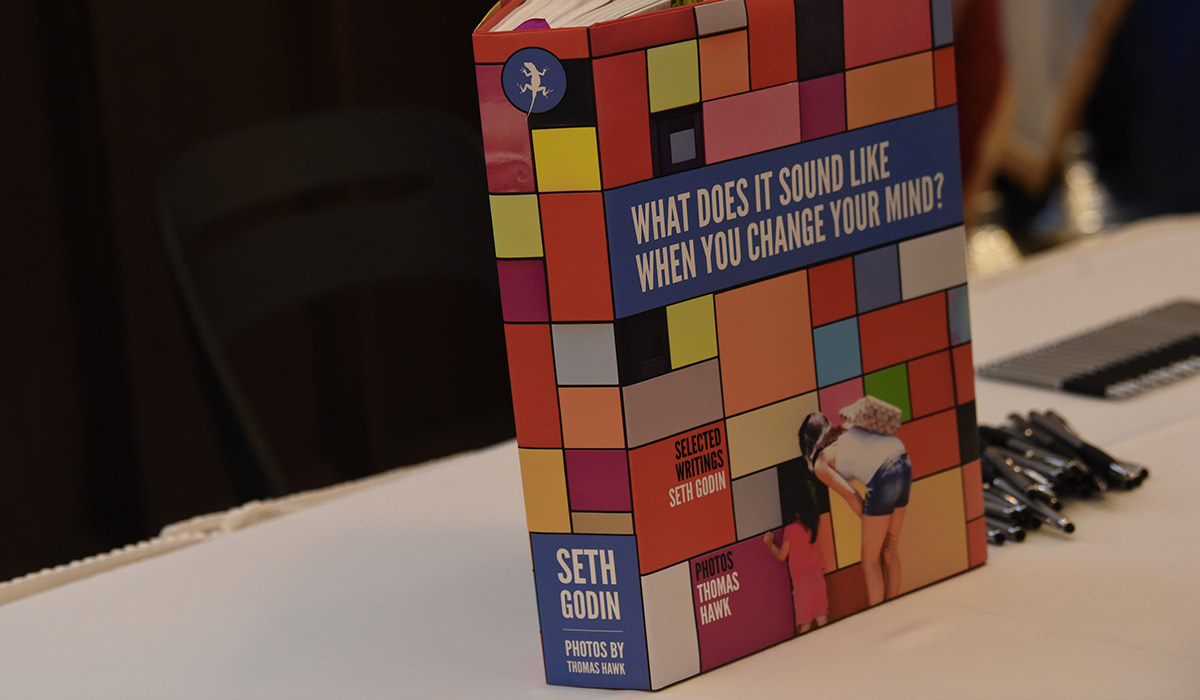 Seth Godin's book, What Does it Sounds Like When You Change Your Mind?