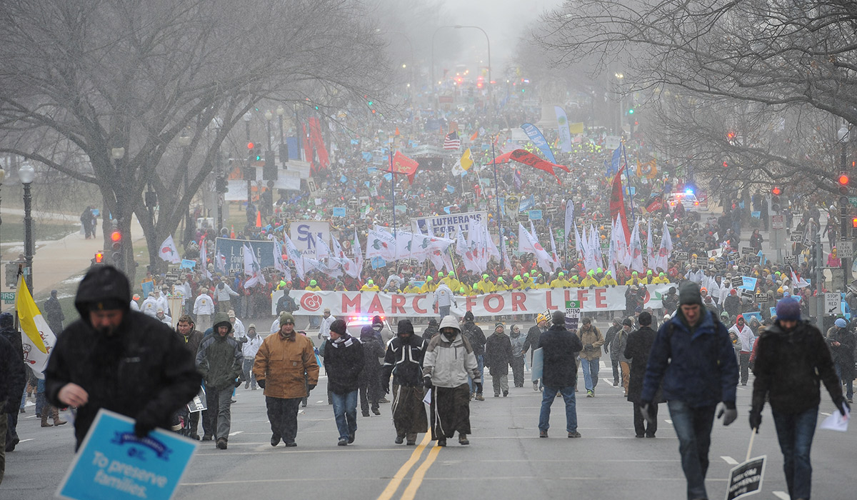 Students at the 2016 March for Life
