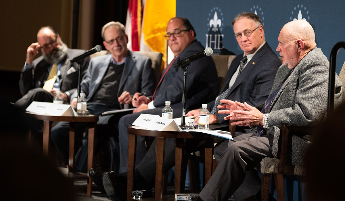 Panelists at Humanity of Espionage event