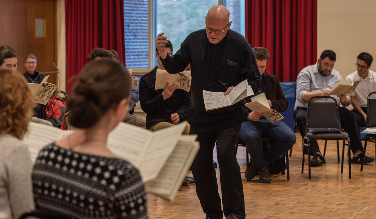 Conductor Richard Sparks leads master class