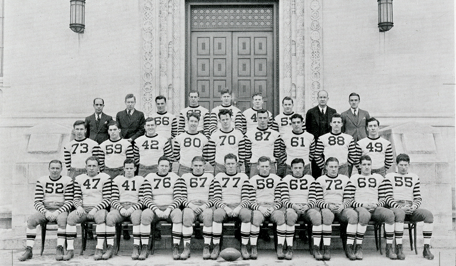 Catholic University 1936 Football team and Orange Bowl champions