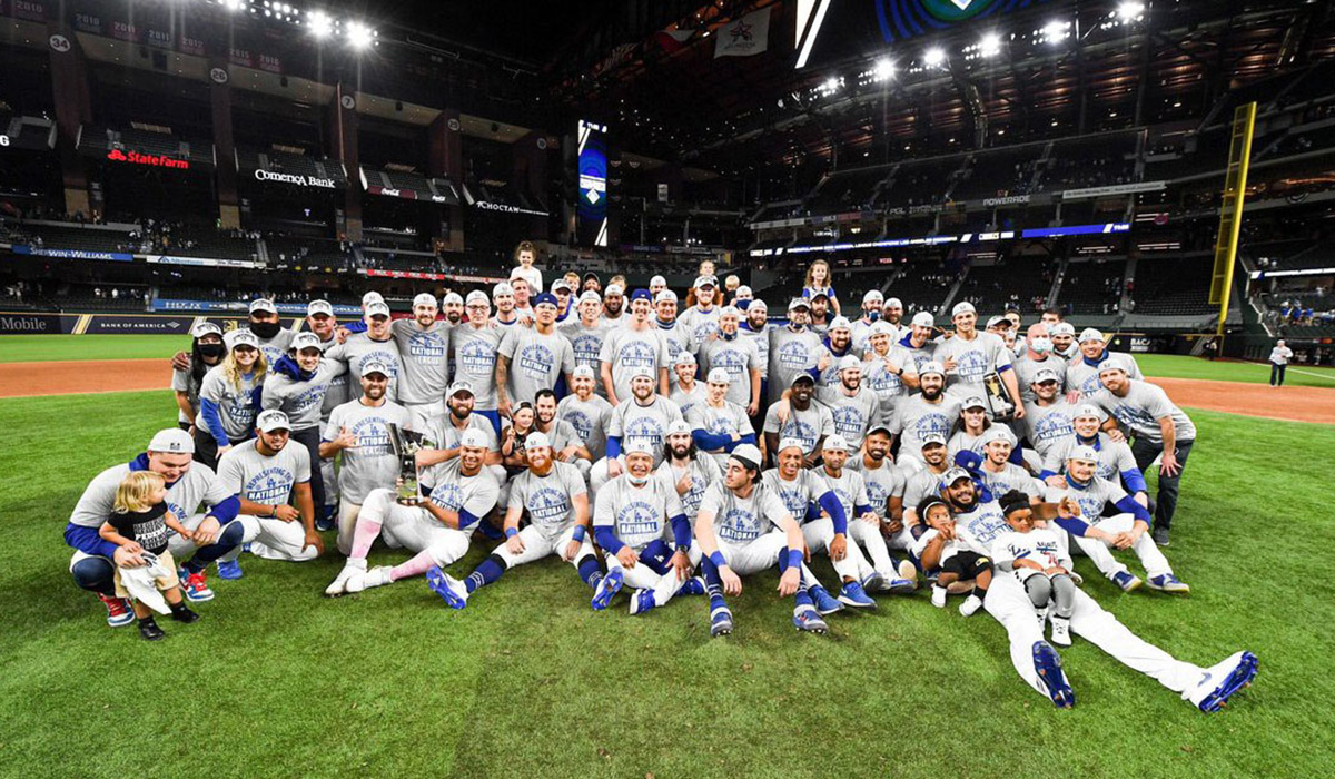 Team photo of the Los Angeles Dodgers