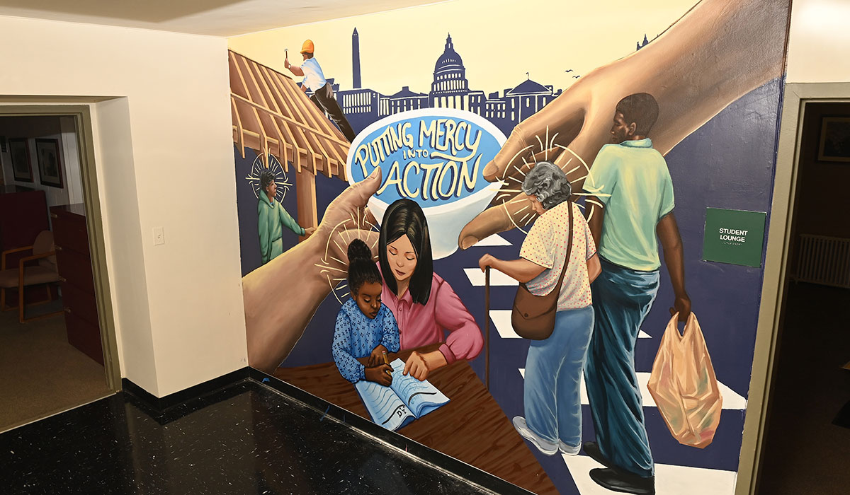 Art Student’s Mural Celebrates Social Workers