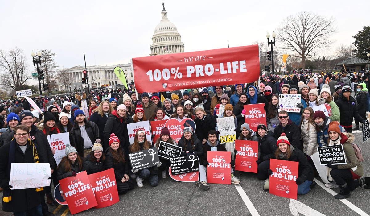 CUA students participate in March for Life
