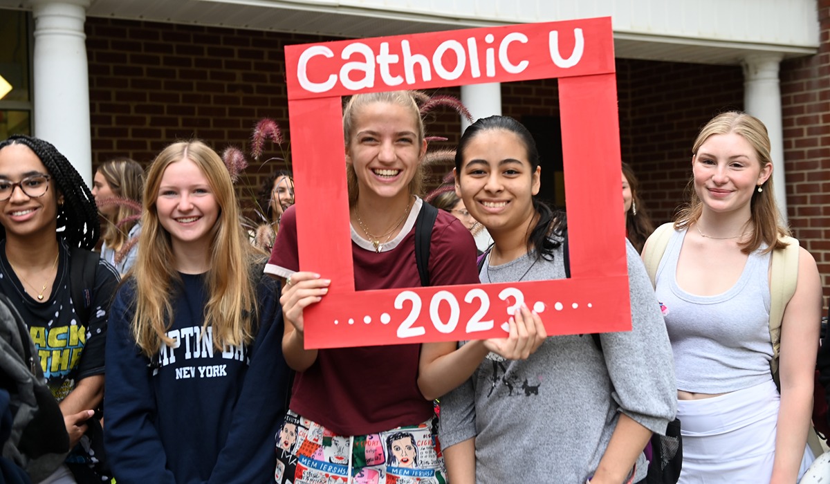 Sights From The First Day of Classes at Catholic University