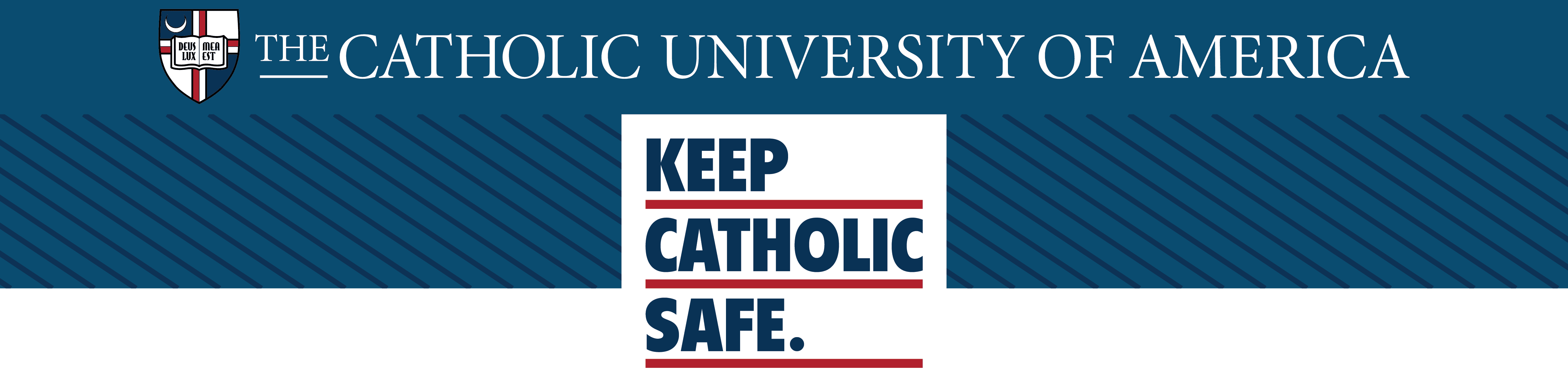 Graphic that says Keep Catholic Safe