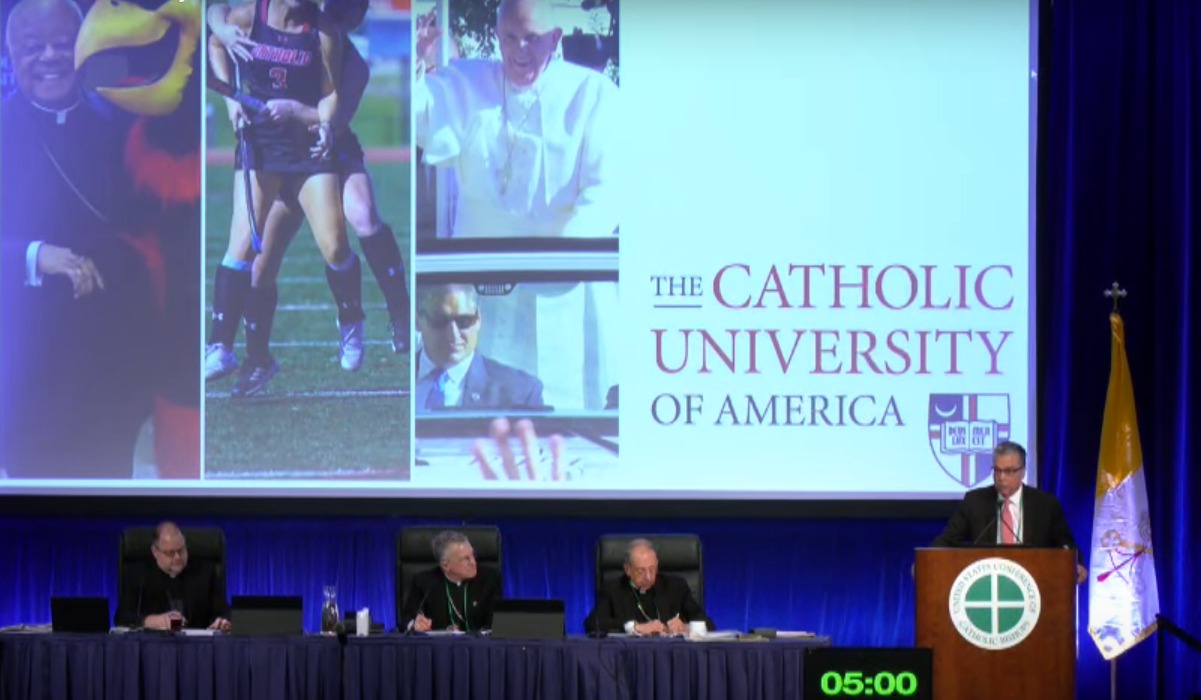 President Shares Vision for University's Future With U.S. Catholic Bishops