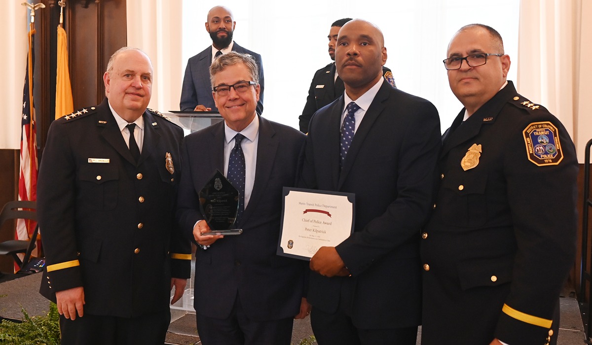 University President, Public Safety, Honored by Metropolitan Police