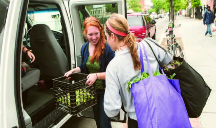 CUA students volunteering