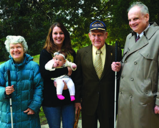 The author, Regina Conley Bethencourt (pictured with her baby; grandfather, Gale Brown; and Jeannette Gerrard and Johnny Wilkinson)