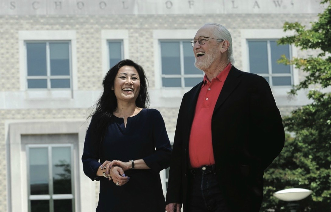 Law school faculty and students 