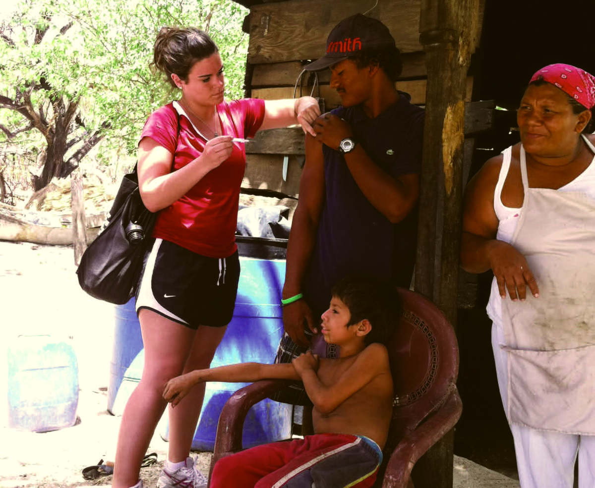 Erin Vick volunteering in Nicaragua