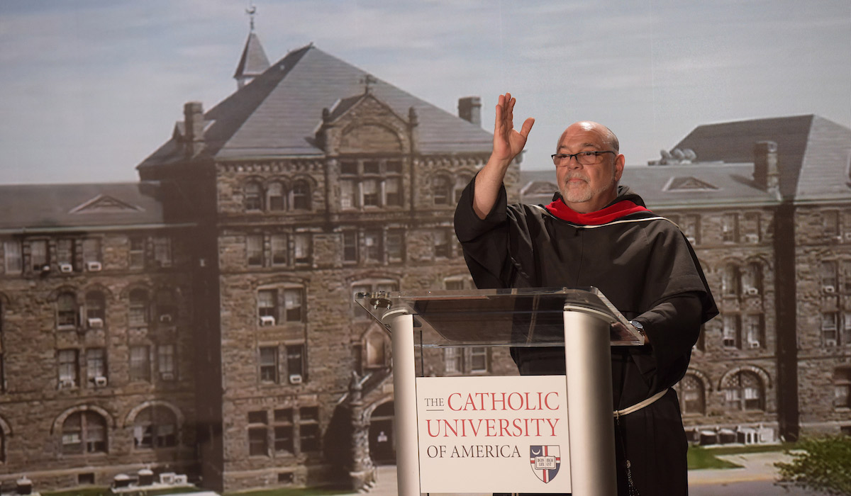 Fr. Jude DeAngelo gives the final blessing