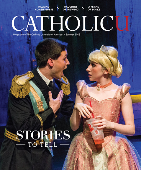 Cover of summer 2018 issues featuring a prince and princess in a dramatic play