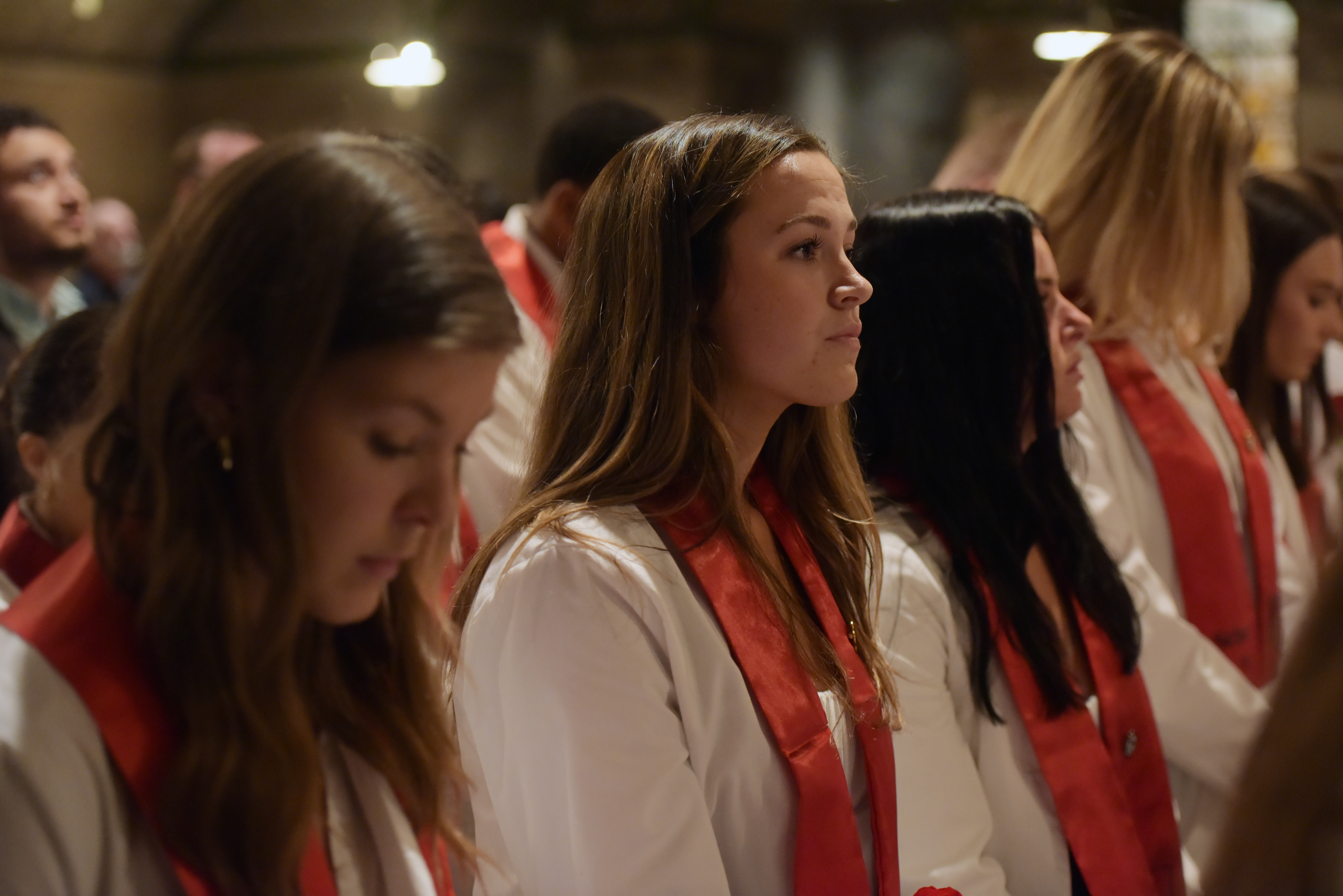 Eighty one nursing graduates received pins recognizing their transition from students to professionals at the traditional nursing pinning ceremony in the Crypt Chapel May 11. 