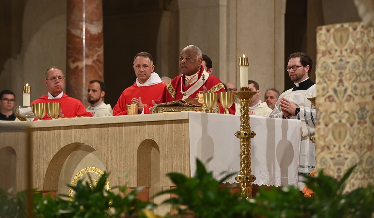 Cardinal Wilton Gregory, Archbishop of Washington and University Chancellor, was the principal celebrant (Catholic University/Patrick G. Ryan) 