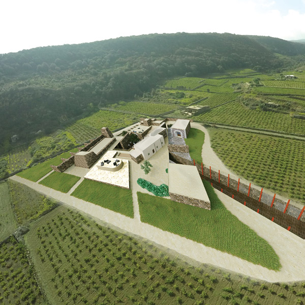 rendering of proposed winery museum