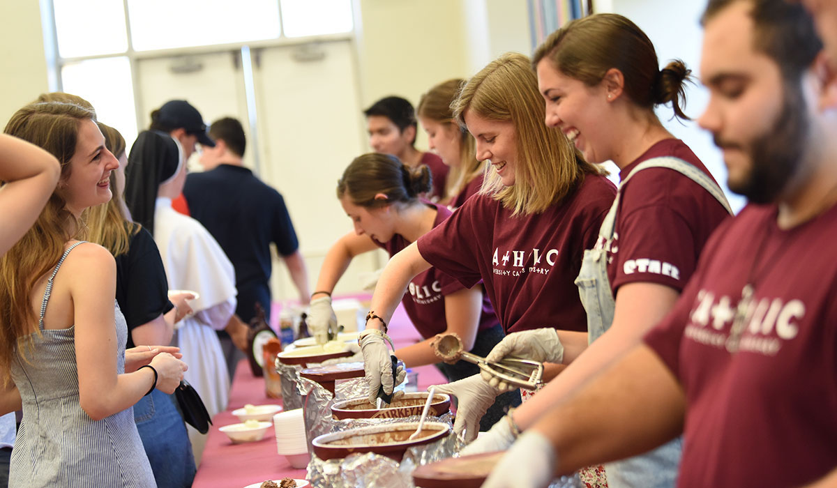 Students attend ice cream social