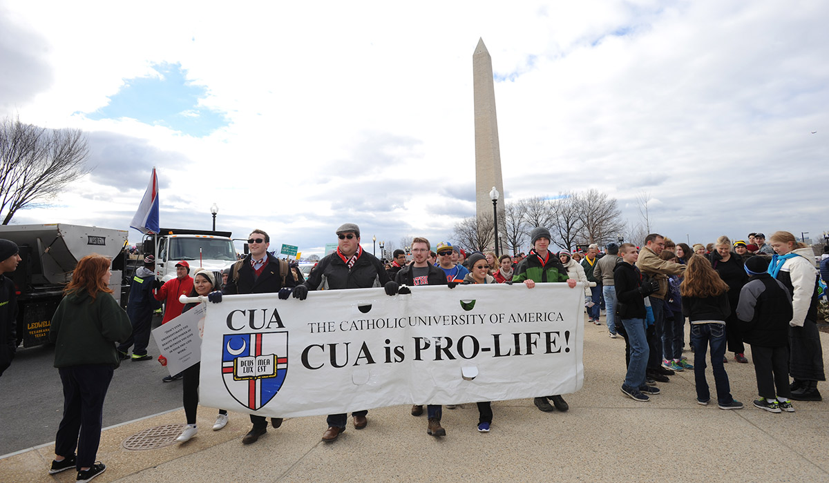 Students at the 2017 March for Life