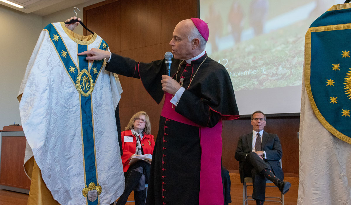 Archbishop Salvatore Cordileone explaining religious clothing