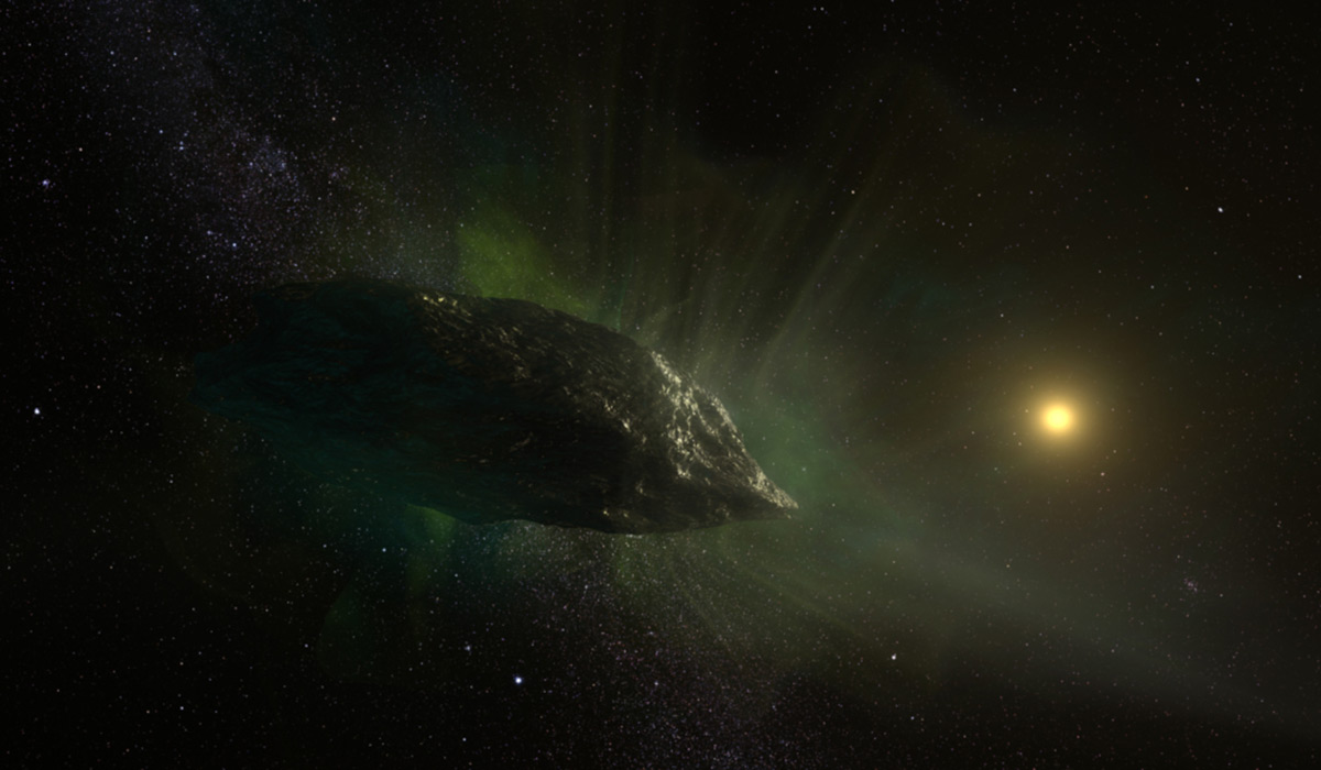 Artistic rendering of comet