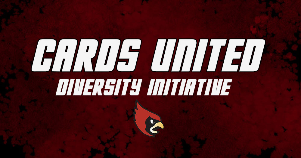 Graphic depicting the Cardinal logo and the words CARDS United
