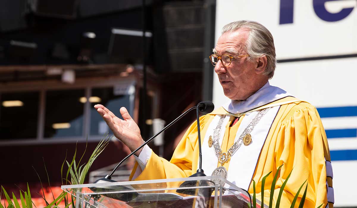 President Garvey at Commencement