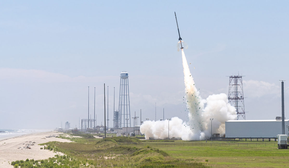 Rocket launch photo courtesy of NASA