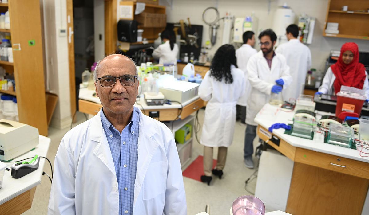  Venigalla Rao in his lab