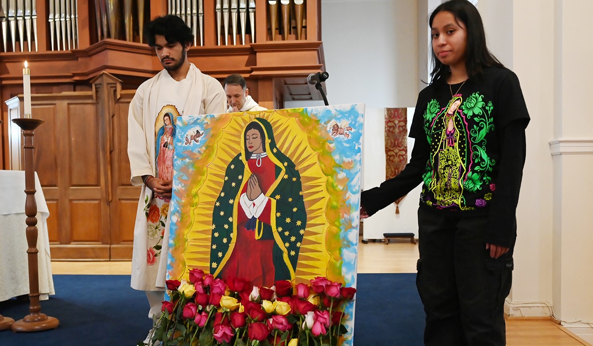 Students share their Our Lady of Guadalupe artwork