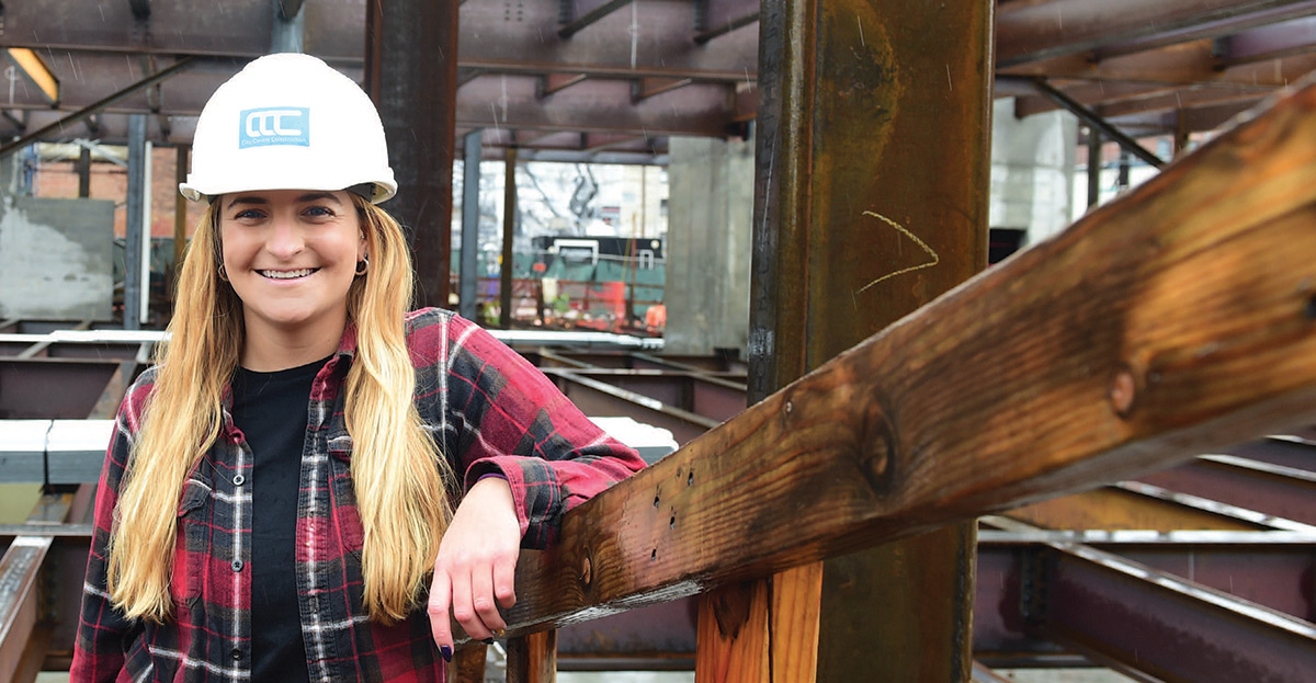 MaryKate Selgrath at a work site